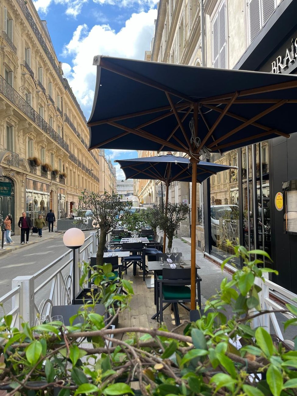 La terrasse de Braise, rue d'Anjou, Paris 8e